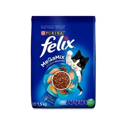 Alimento para gatos Felix adulto megamix x 1.5Kg