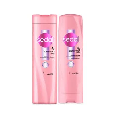 Shampoo + Acondicionador Sedal Luminoso UV x 340ml c/u