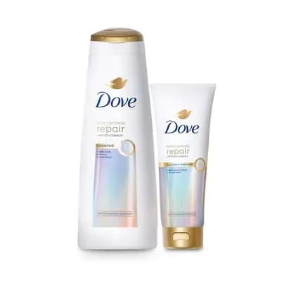 Shampoo Dove Bond Intense reparación x 350ml + Acondicionador x 250ml