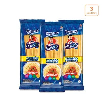 Combo hagamos historia Spaghetti Doria x3unds x 1000g c/u