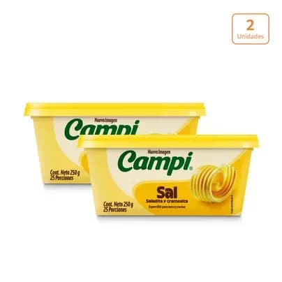Campi® con sal x 2 unds x 250g c/u