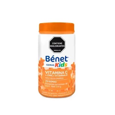 Gomas Bénet Niños Vitamina C Ahorrapack x 216g x 72 unds