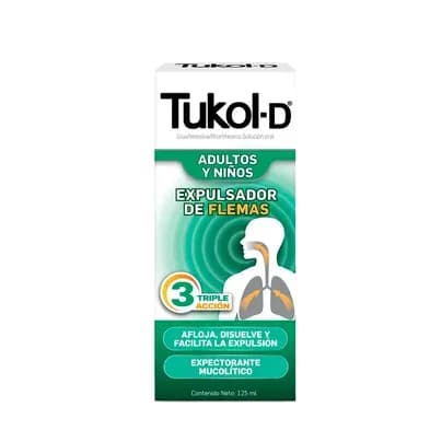 Jarabe expectorante Tukol D solución oral x 125ml
